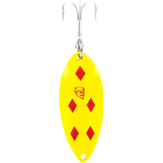 Dardevle Fishing Hook, 2 1/8" x 3/4", Yellow/Red