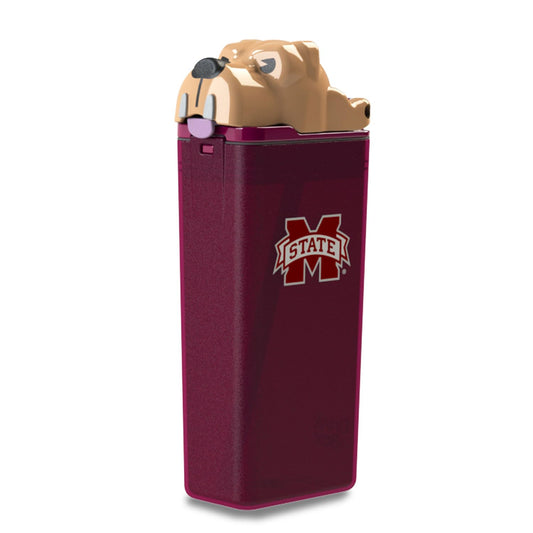 FUNTOPS Reusable Water Bottle | Officially Licensed NCAA Sports Bottle | BPA Free | Dishwasher Safe | Bully Mascot | 12 oz Drink in the Box - Mississippi State University