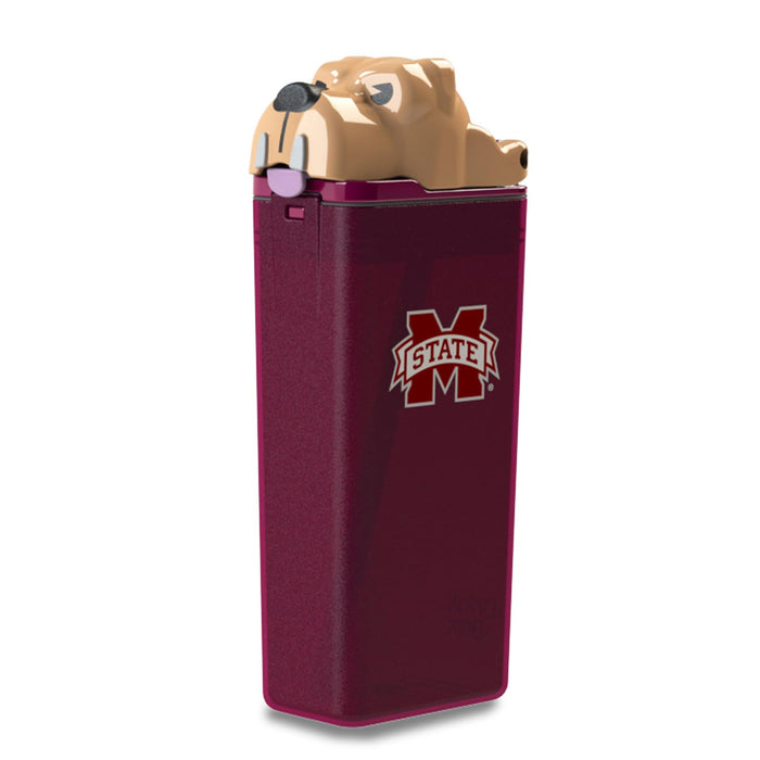 FUNTOPS Reusable Water Bottle | Officially Licensed NCAA Sports Bottle | BPA Free | Dishwasher Safe | Bully Mascot | 12 oz Drink in the Box - Mississippi State University