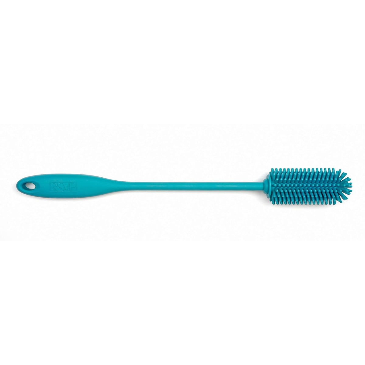 RSVP International Cleaning Brush, Silicone Bottle Brush, 12.5", Turquoise