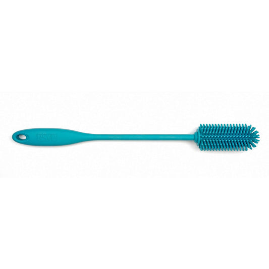 RSVP International Cleaning Brush, Silicone Bottle Brush, 12.5", Turquoise