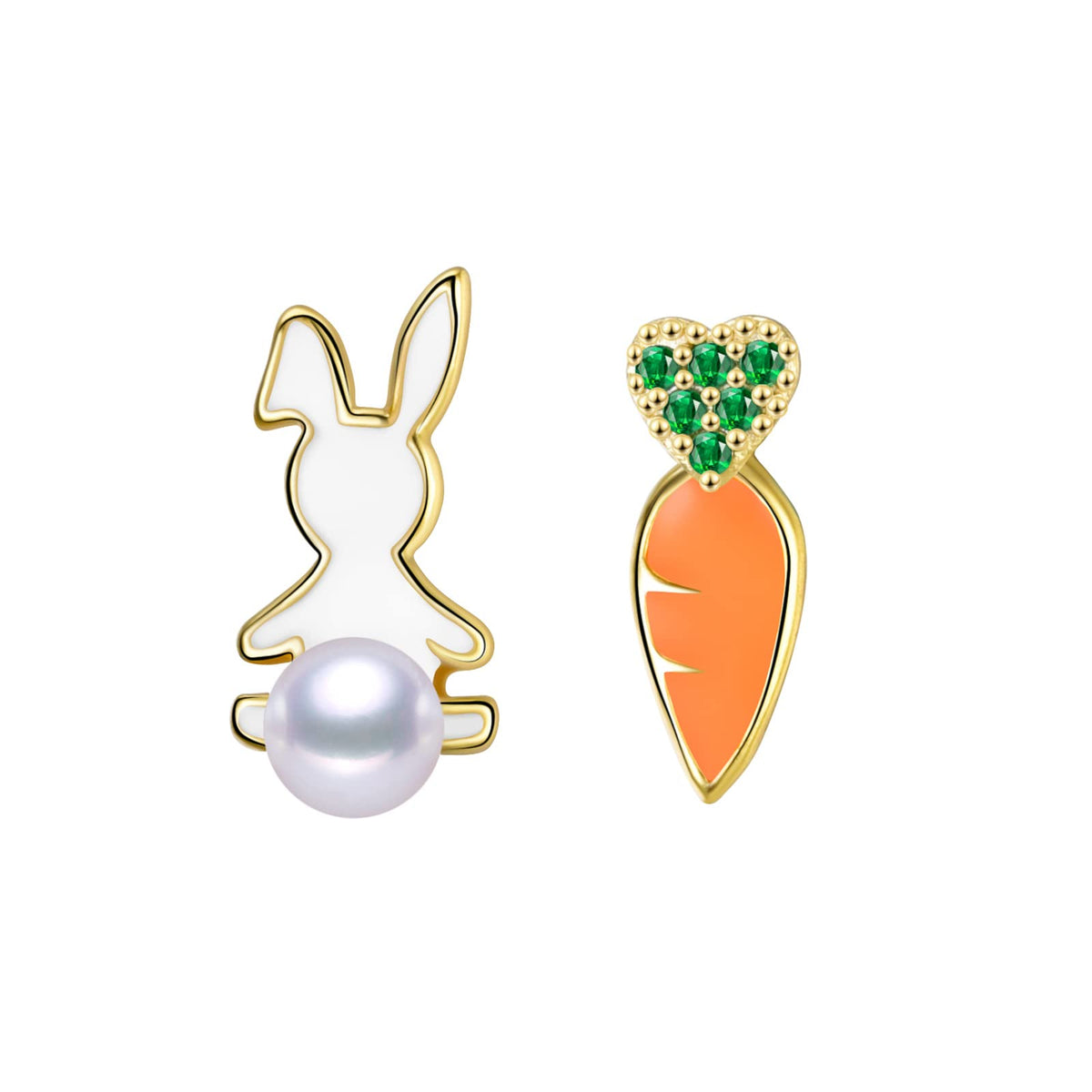 TIMELESS. PEARL Earring, White, Stud