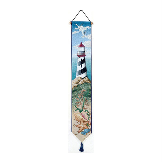 Manual Woodworkers & Weavers Tapestry Bell Pull, Lighthouse View (TBPLHV)