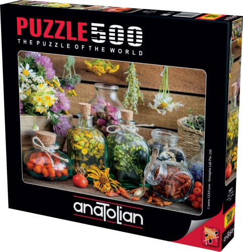 Anatolian Puzzle - Herbal Therapy, 500 Piece Jigsaw Puzzle, #3621