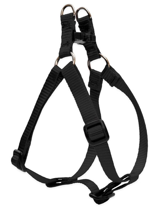 Lupine Pet Basics 1/2" Black 12-18" Step in Harness for Small Dogs