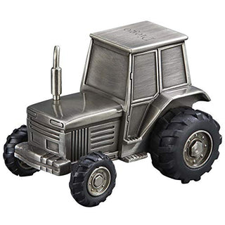 Creative Gifts International Tractor Bank, Silver
