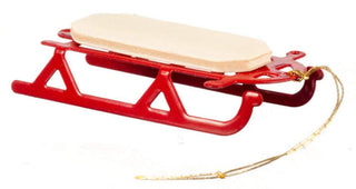 Aztec Imports Dolls House 1:24 Scale Miniature Christmas Accessory Flyer Sledge Sled Sleigh