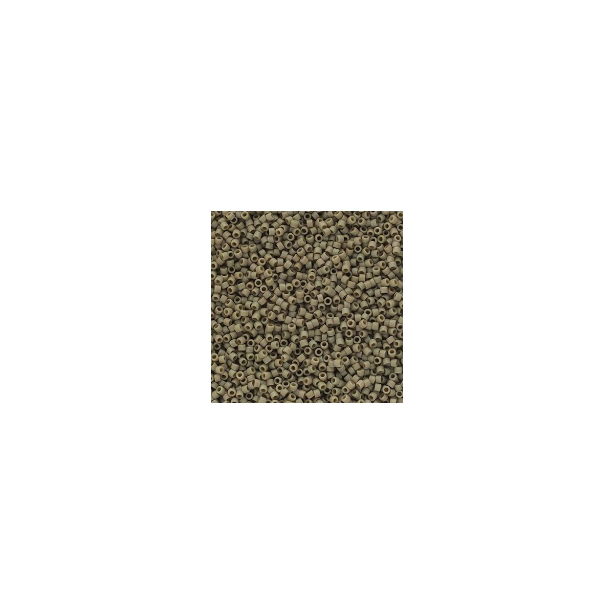 John Bead Craft Bead, Size: 11, Frosted Glazed Grey Matte