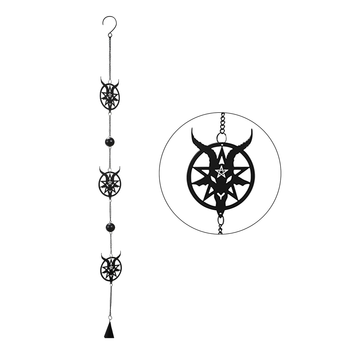 Pacific Giftware Wind Chime, Black, Rustic
