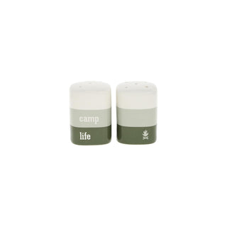 Pavilion Gift Company Food Shaker, 2.75 Inch, Green & White
