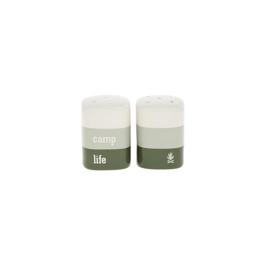 Pavilion Gift Company Food Shaker, 2.75 Inch, Green & White