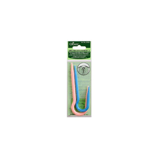 Clover Hand Sewing Needle, 6.2" Height x 2" Length x 0.4" Width, Pink, Blue
