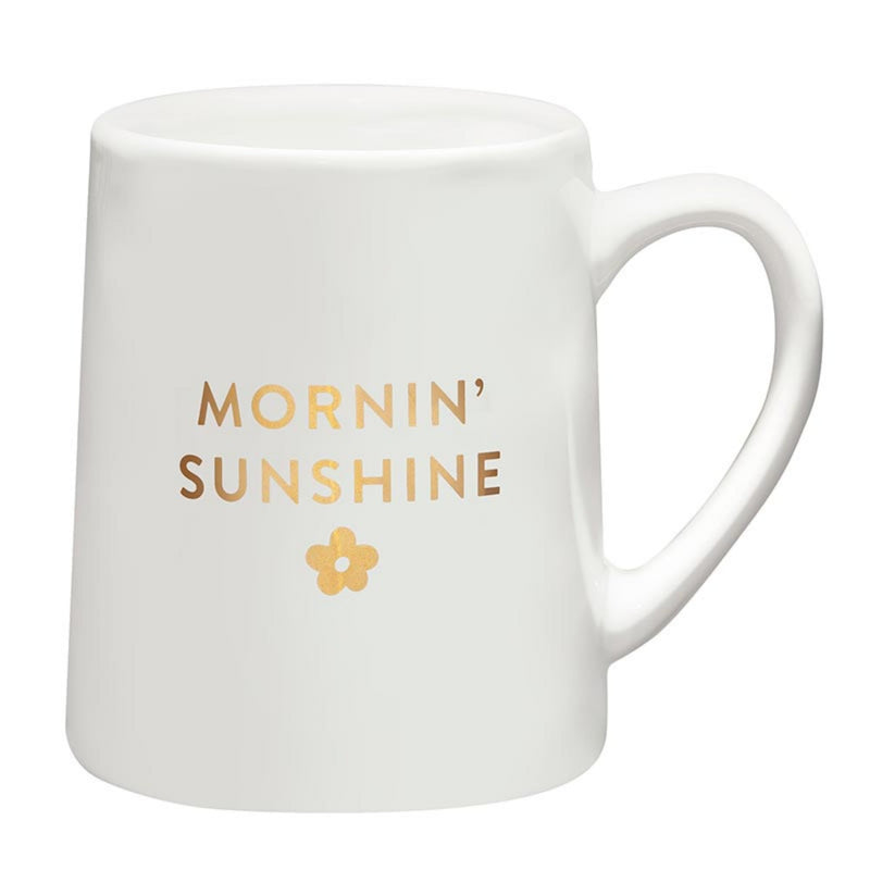 Santa Barbara Design Studio Artisan Tapered Ceramic Coffee Mug, 18-Ounce, Mornin&