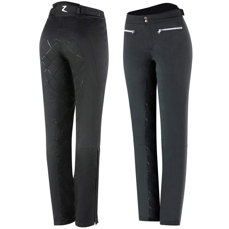 HORZE Womens Adeline Padded Waterproof Full Seat Breeches - Black - 28