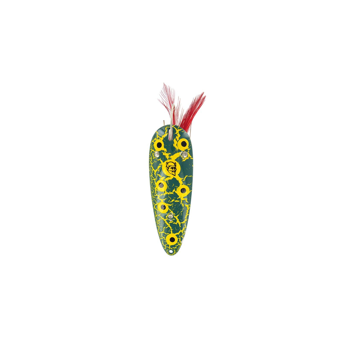 Dardevle Fishing Hook, Medium, 13-Crackle Frog Copper