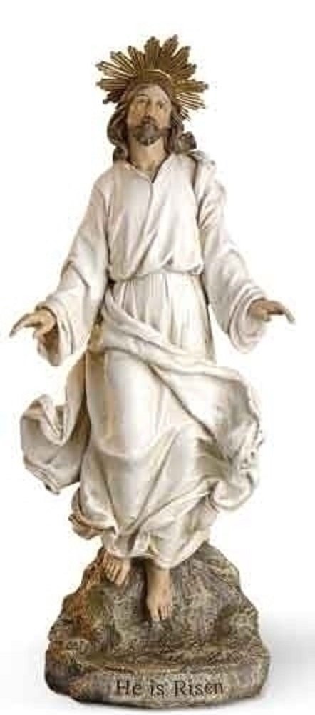 Roman Not Just an Empty Box 12" Risen Christ Jesus Statue Figurine Resurrection