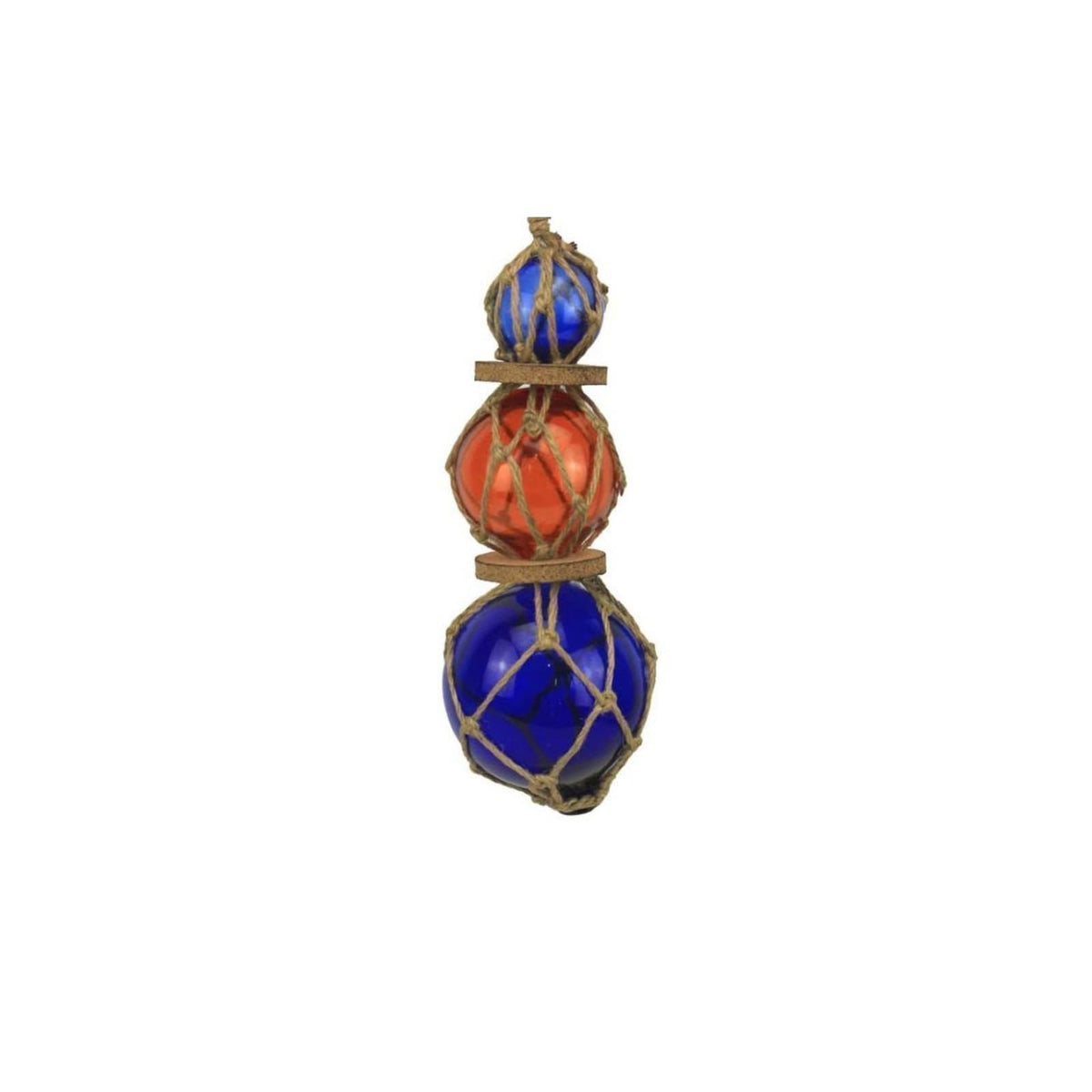 Hampton Nautical Hanging Ornament, 4" L x 4" W x 11" H, Orange,green,red