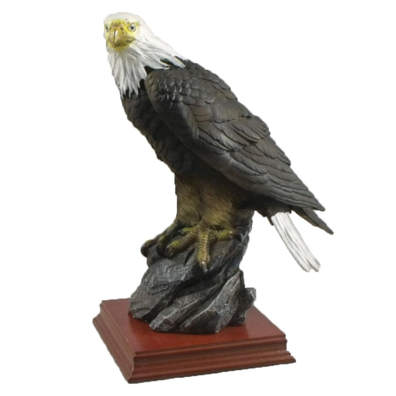 Lipco Perched Eagle on Plinth Figurine, Poly Resin, Home Decor Accessories