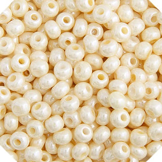 Dazzle-It! Craft Bead, 6/0, Opaque Pearl Eggshell
