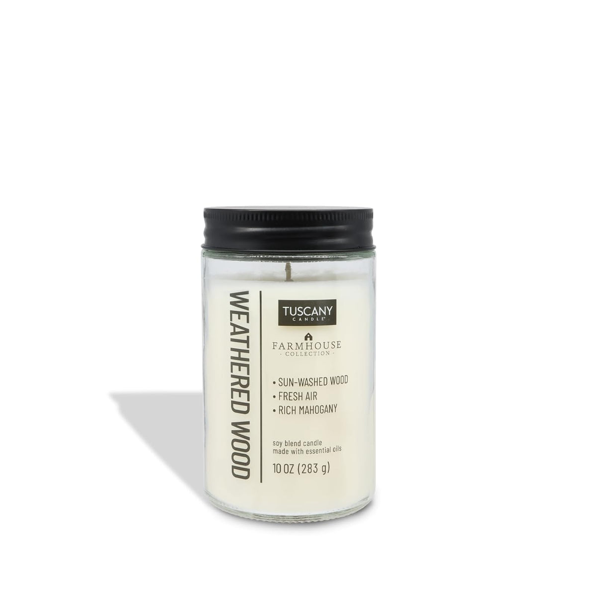 Tuscany Candle Candle, 10 oz, White