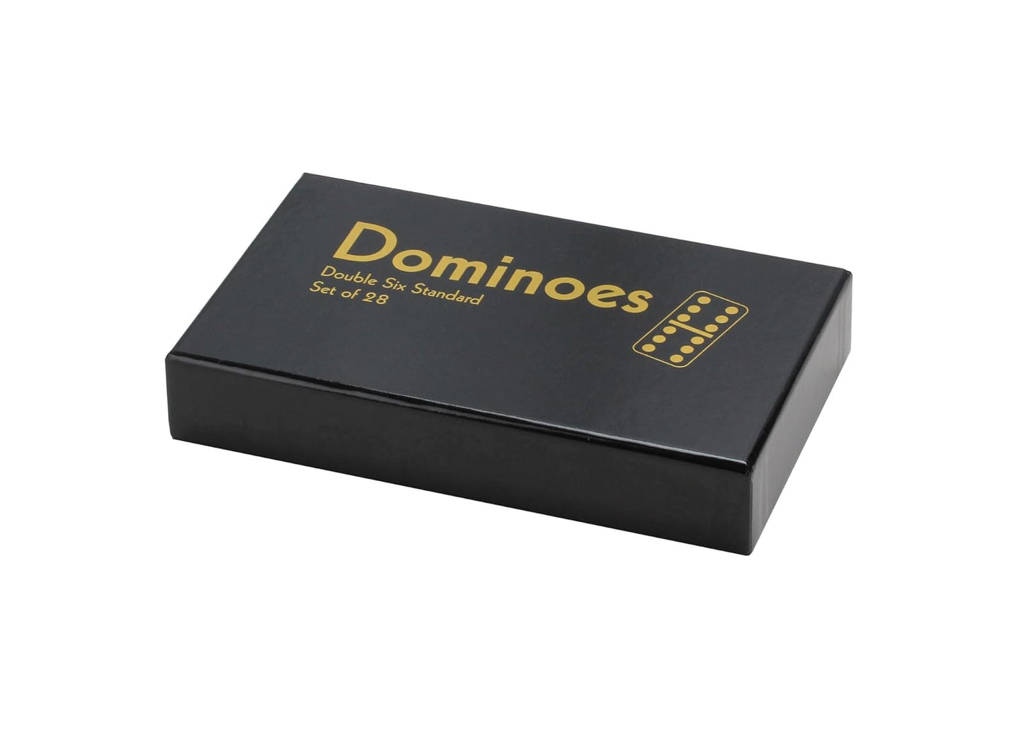 CHH Double Six Professional Dominoes - White with Black Dots, Case Color May Very