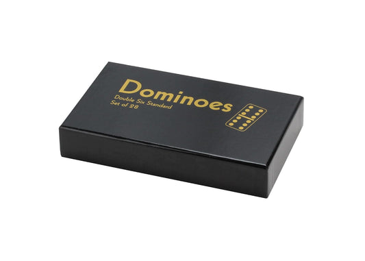 CHH Double Six Professional Dominoes - White with Black Dots, Case Color May Very