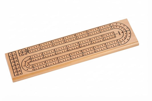 CHH Natural 2-Track Wood Cribbage Board Game
