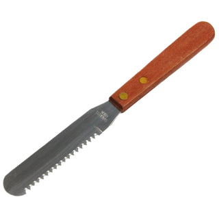 Chef Craft Select Stainless Steel Cut and Spread Knife, 4 inch blade 6 inch in length, Wood Handled