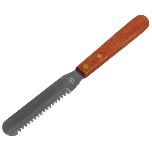 Chef Craft Select Stainless Steel Cut and Spread Knife, 4 inch blade 6 inch in length, Wood Handled