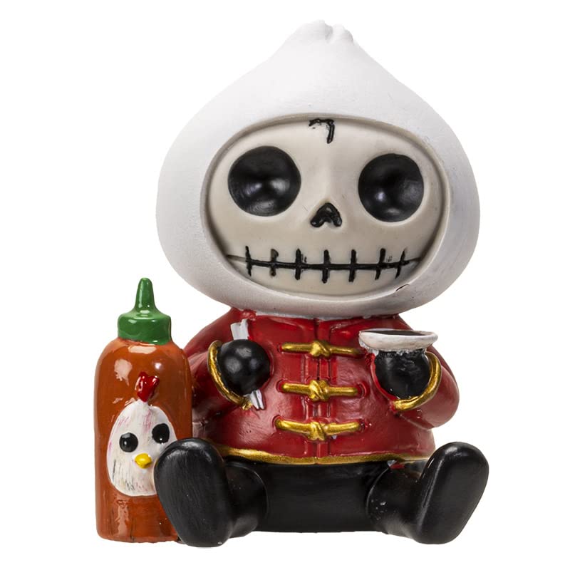 Furrybones Figurine, 2" X 1.5" X 2.5", Red and White