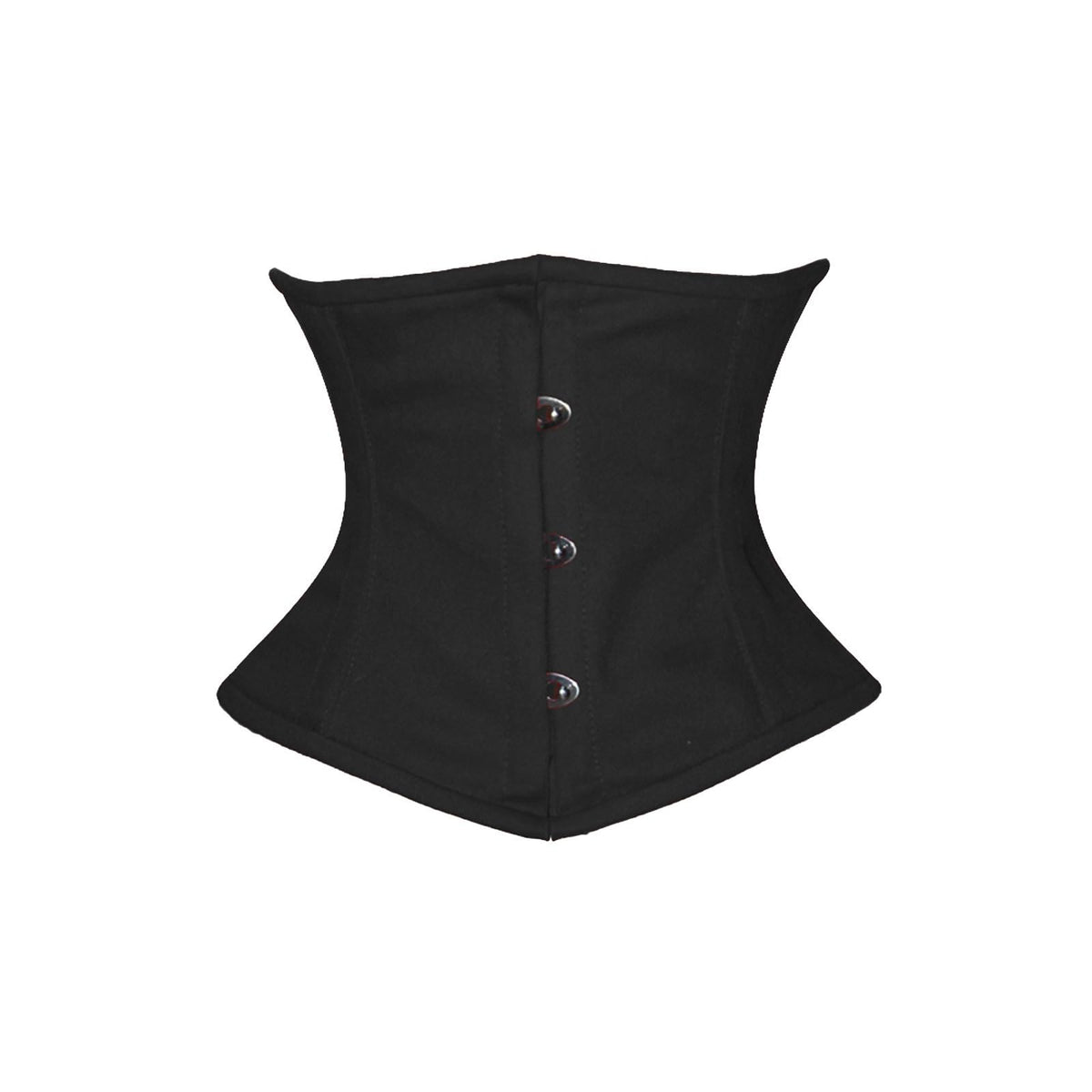 luvsecretlingerie Corset, 5X-Large, Black Cotton- (for Short Torso-fit Well for