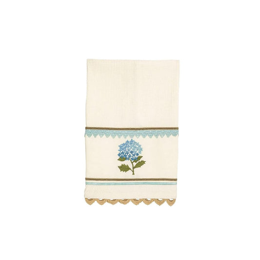 Mud Pie Towel, 25" x 16", Blue Flower