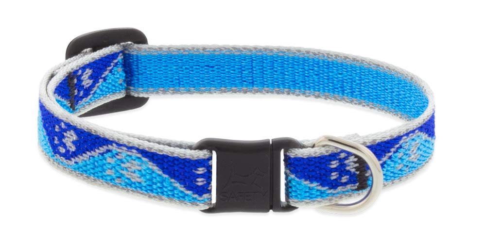 LupinePet Animal Collar, No bell, Blue Paws