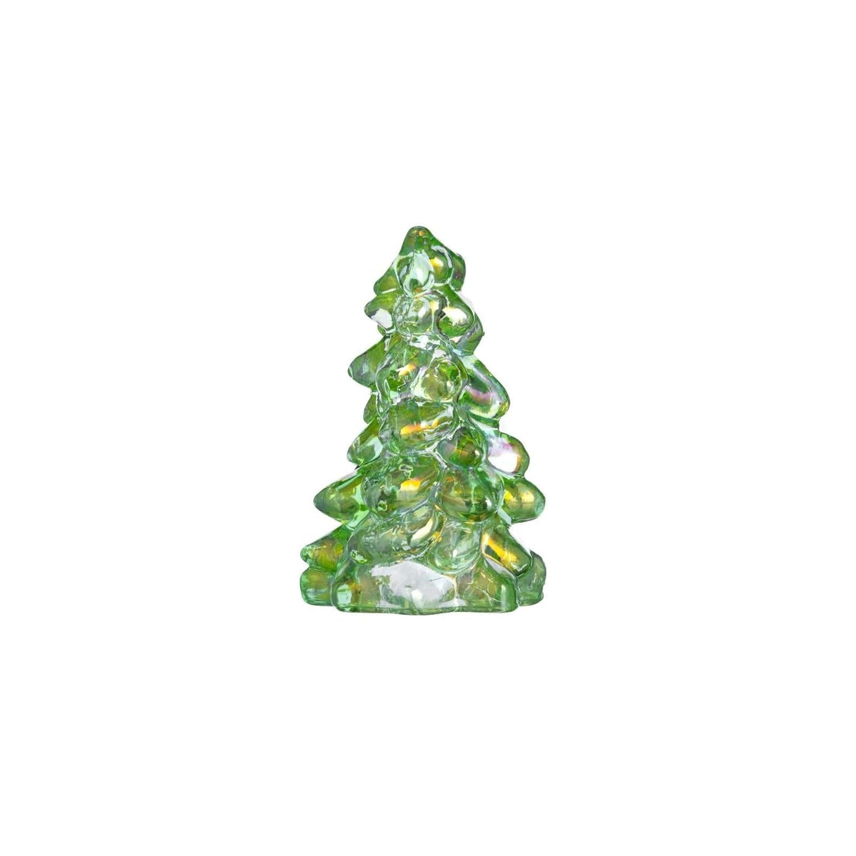 Mosser Glass Figurine, 2.75", Apple Green Carnival