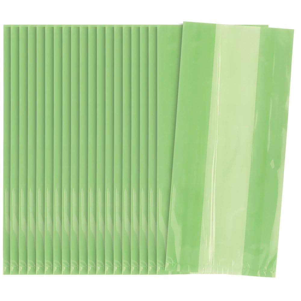 Unique Industries Lime Green Cellophane Bags, 30ct