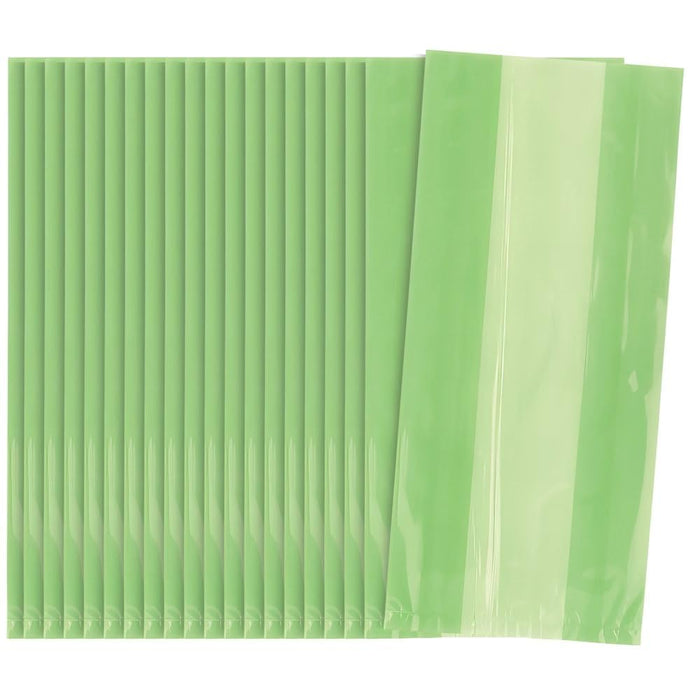 Unique Industries Lime Green Cellophane Bags, 30ct