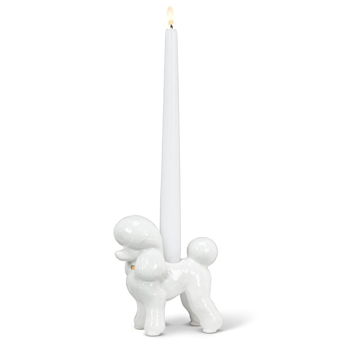 Abbott Collection Candle Holder, 4.5"H, White