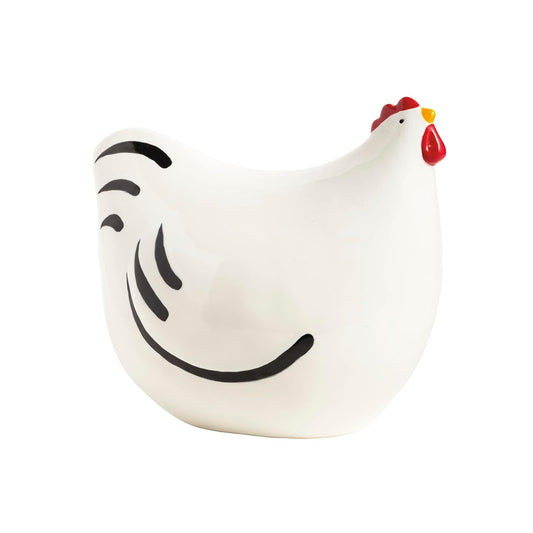 Mud Pie Figurine, 7" x 8 1/2", White