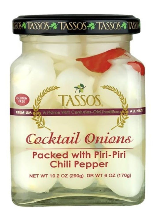 TASSOS Piri Piri Cocktail Onions, 10.2 OZ