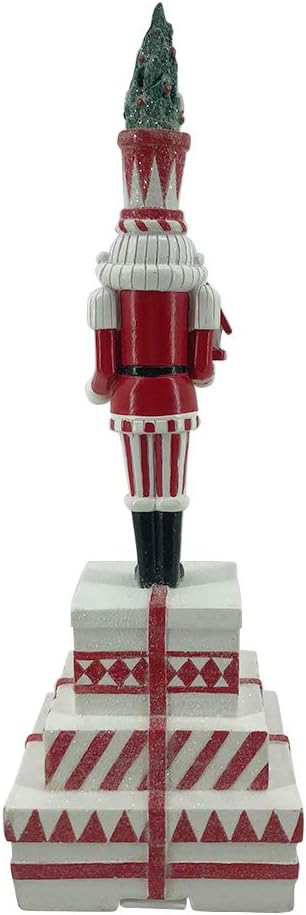 Comfy Hour 12" Nutcracker Stocking Hanger Xmas Decoration, Green, Polyresin