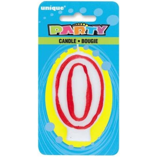 Unique Industries Number 0 Birthday Candle