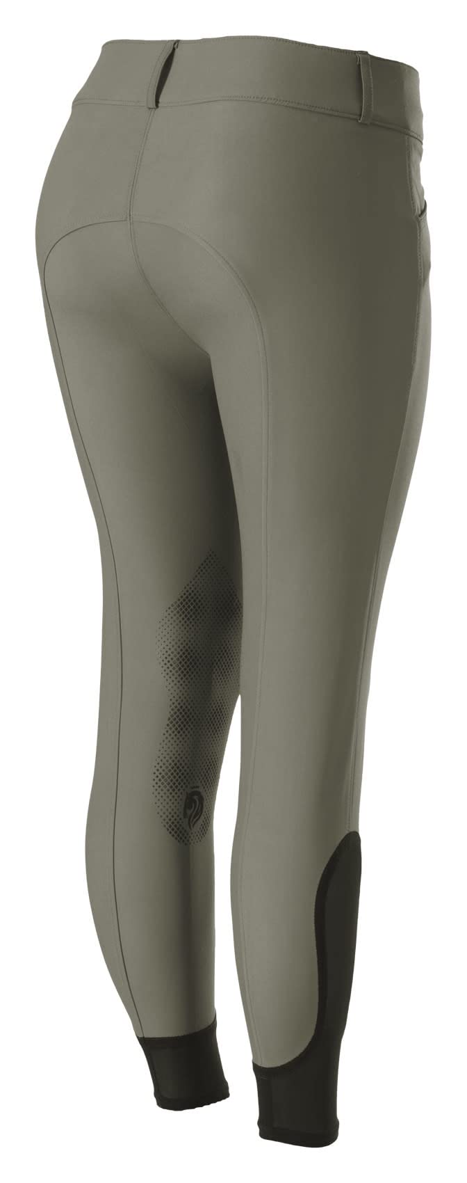 Equinavia Maud Womens Mid Rise Silicone Knee Patch Breeches - Sage Olive - 36