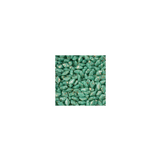 John Bead Craft Bead, Turquoise Green Gold Splash