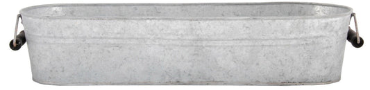 Esschert Design Old Zinc Long Oval Tray with Handles