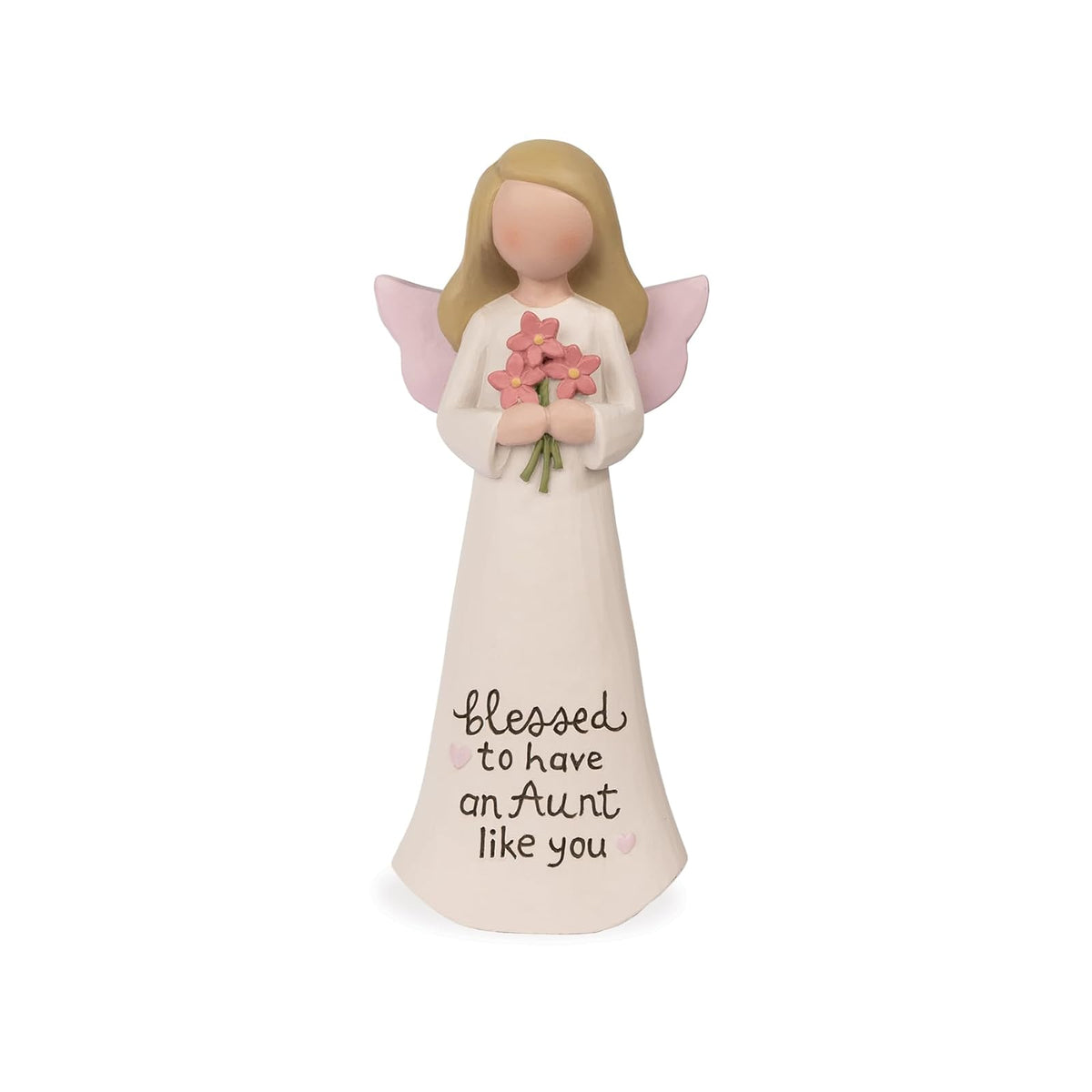 Blossom Bucket Figurine, Beige