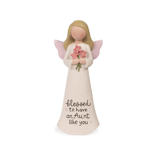 Blossom Bucket Figurine, Beige