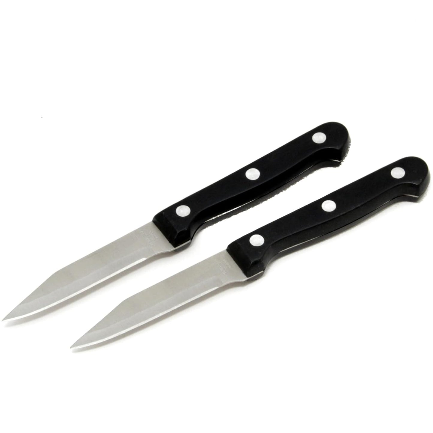 Chef Craft Paring Knives, 9.5 inch 2 piece knife set, Black