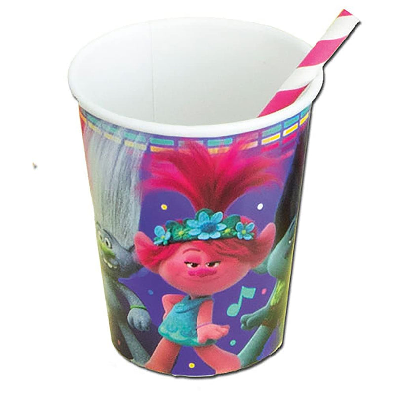 Unique Trolls Paper Cups - 8 Pcs