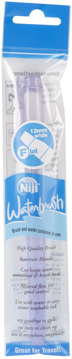 Yasutomo Niji Water Brush with 12mm Tip, Flat