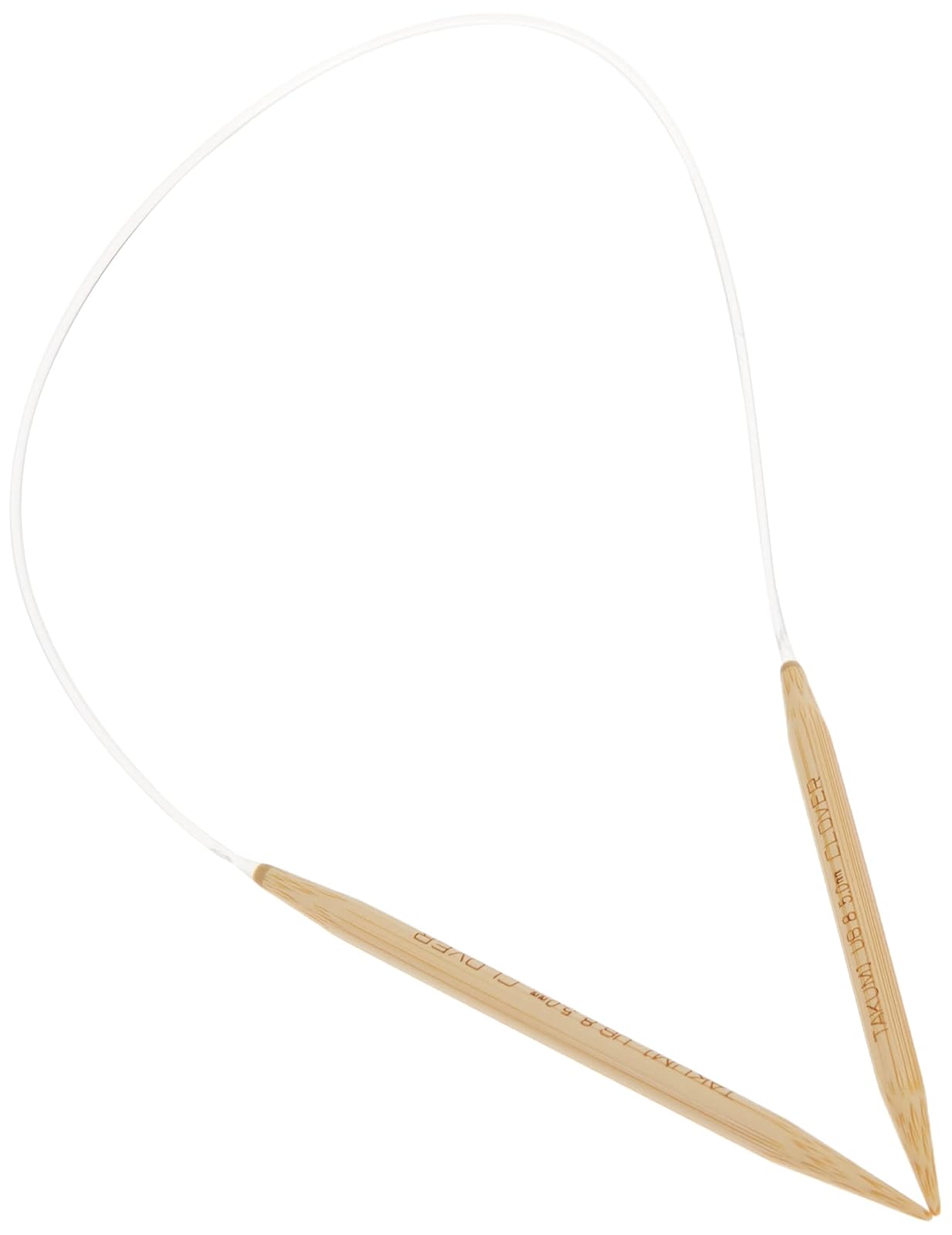 Clover 3016/16-08 Takumi Bamboo Circular 16-Inch Knitting Needles, Size 8